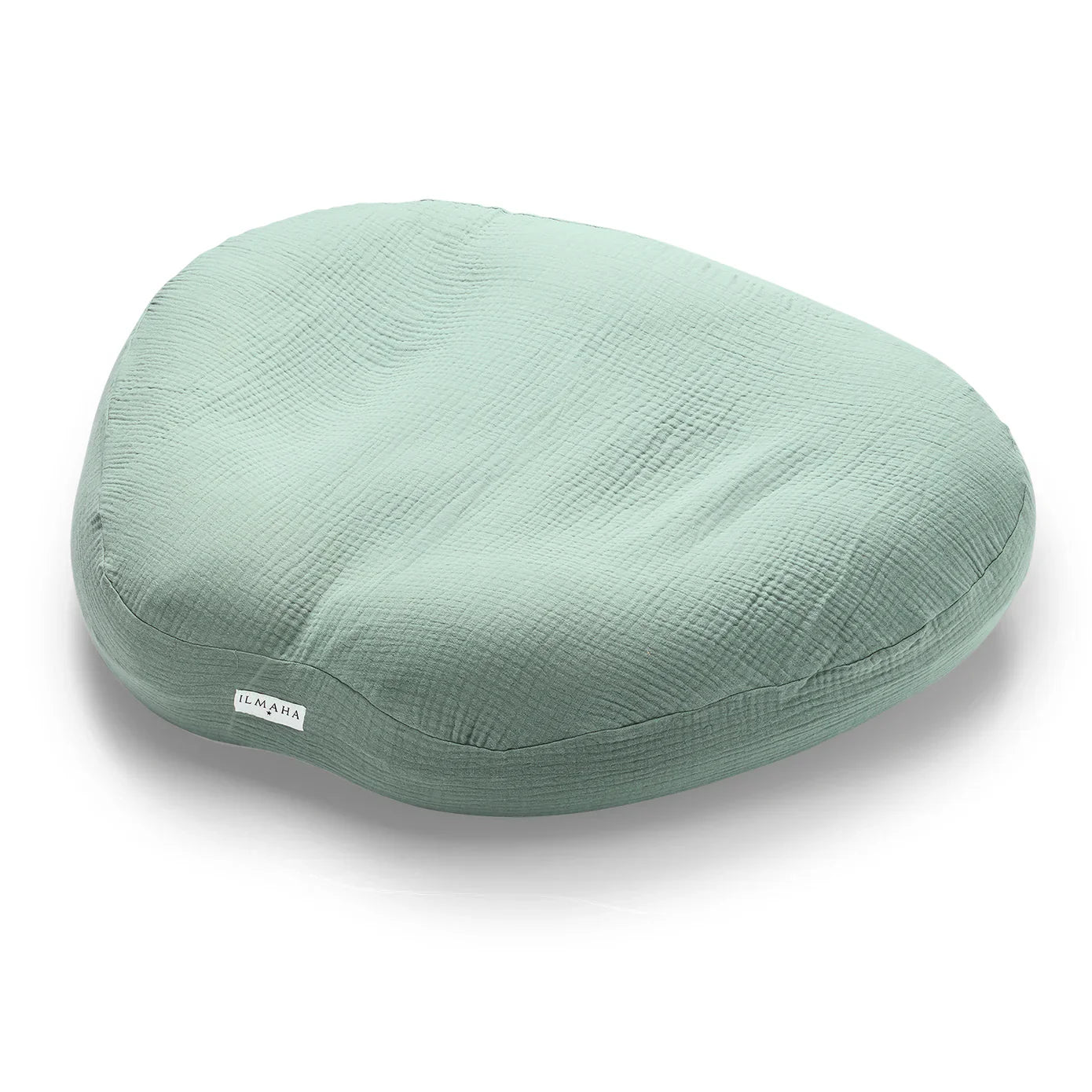Housse Relax pour coussin d'allaitement jumeaux en mousseline | Vert ancien