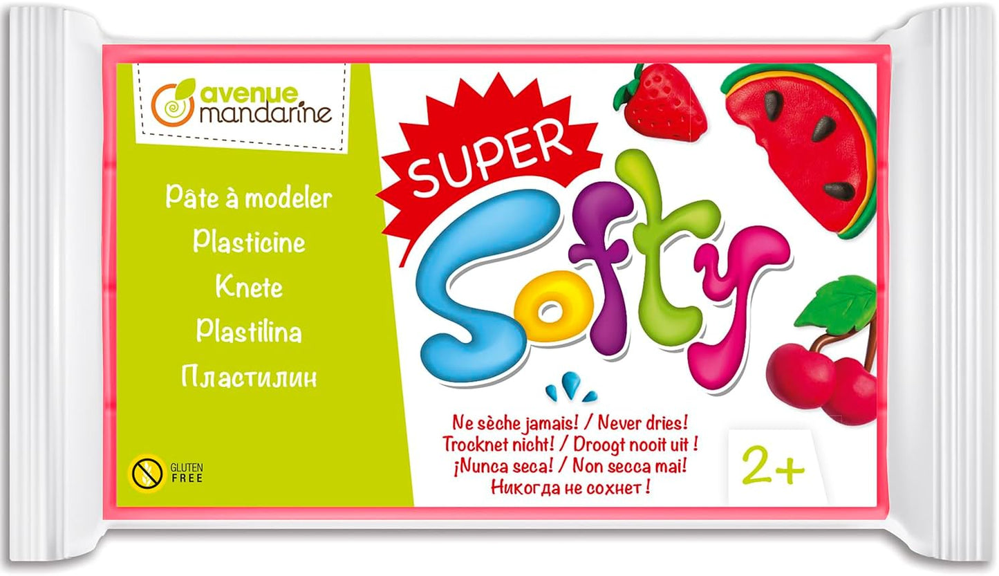 Super Softy - Pâte à modeler 350g, Rose