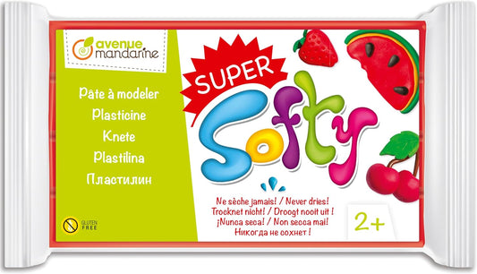 Super Softy - Pâte à modeler 350g, Rouge