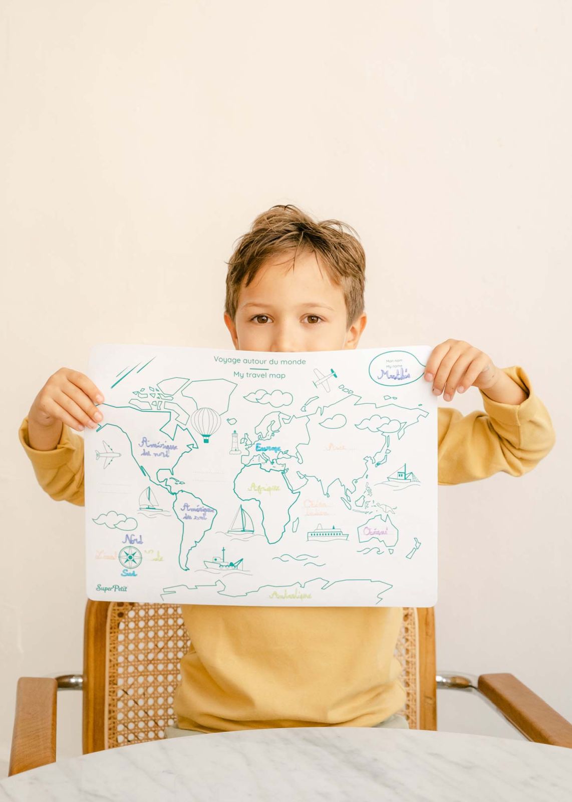 Mon 1er planisphère