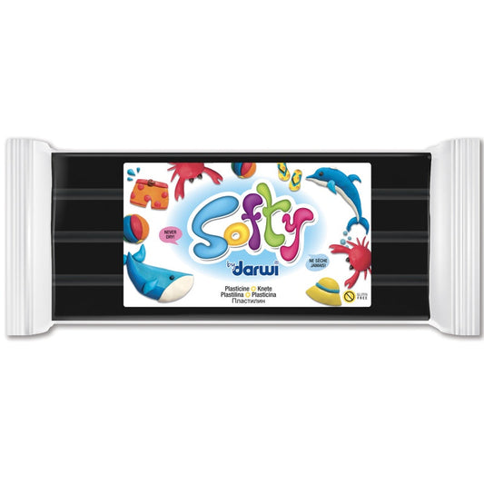 Softy - Pâte à modeler 500g, Noir