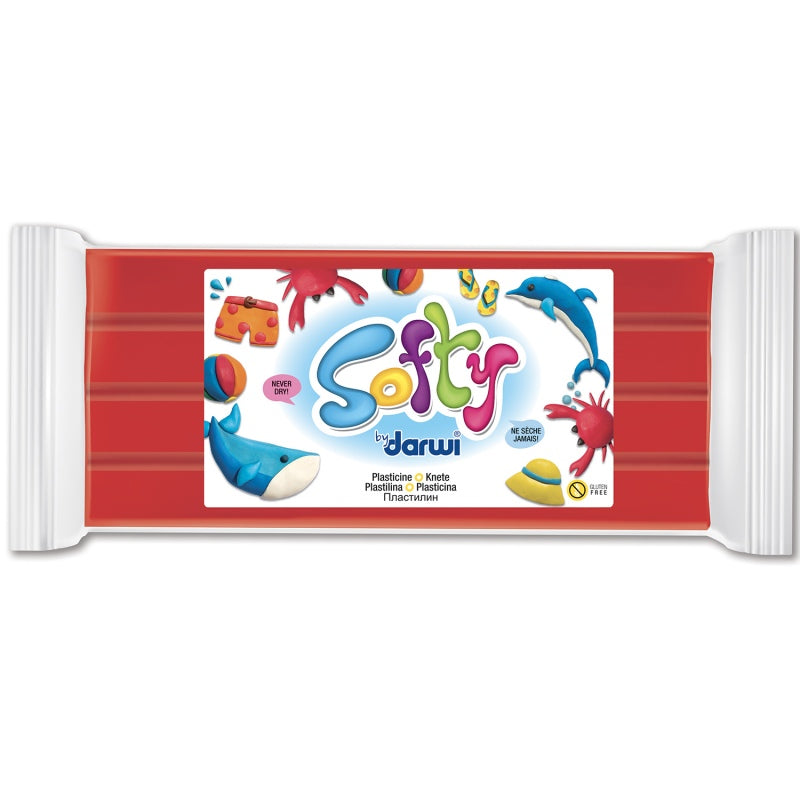 Softy - Pâte à modeler 500g, Rouge