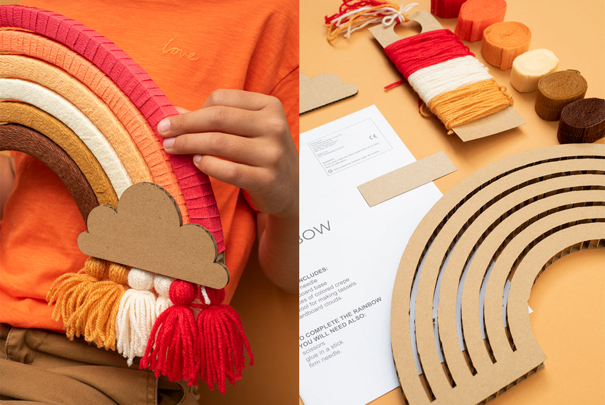 DIY arc en ciel coucher de soleil