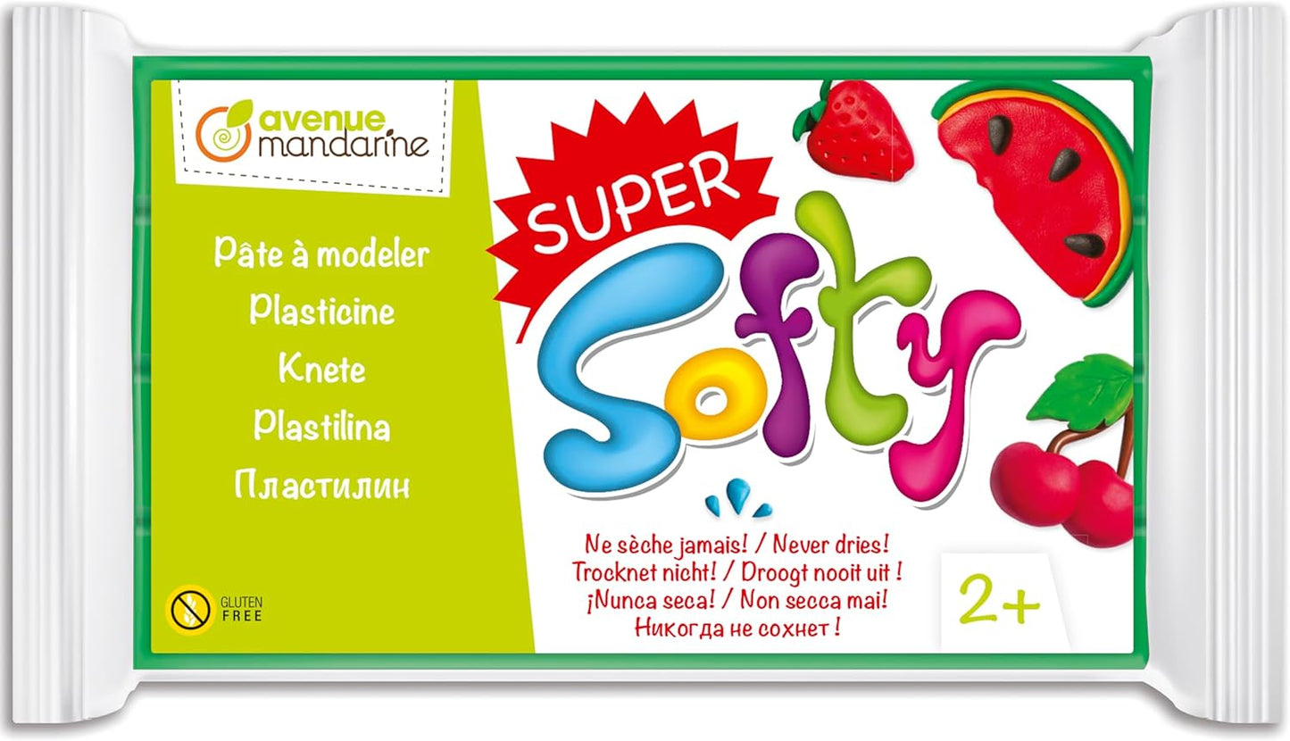 Super Softy - Pâte à modeler 350g, Vert