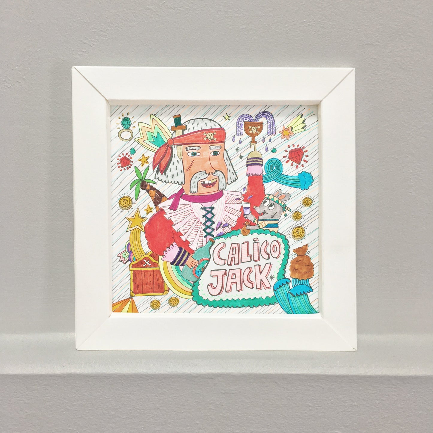 mes TABLEAUX PIRATES À COLORIER