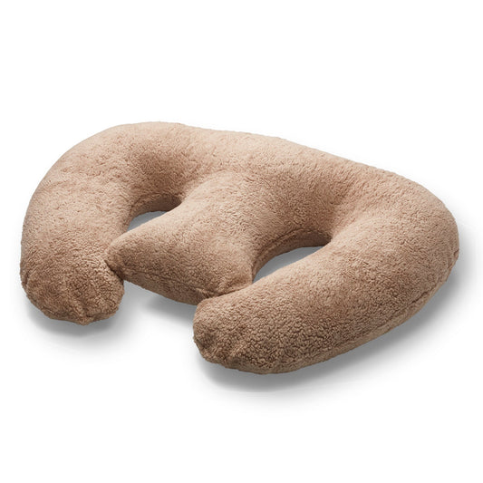 Coussin d’allaitement double teddy | Taupe