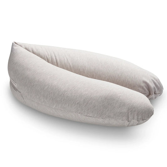 Coussin d’allaitement en molleton doux | Beige chiné