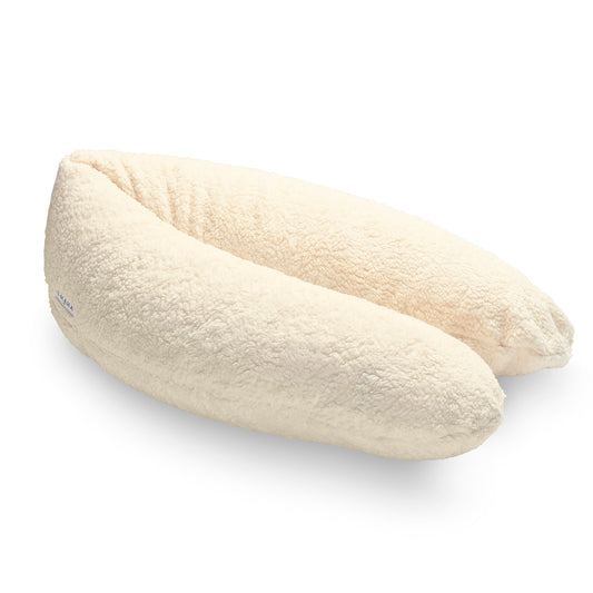 Coussin d’allaitement double teddy | Écru