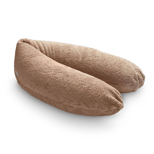 Coussin d’allaitement teddy | Taupe