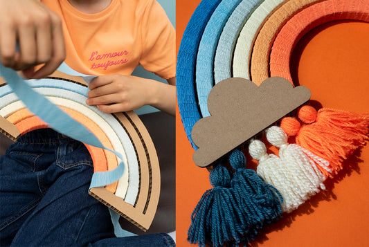 DIY arc en ciel vintage