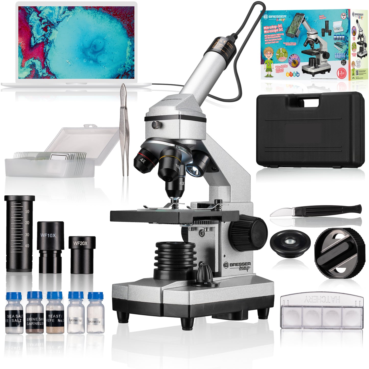 Ensemble microscope 40x-1024x & valise