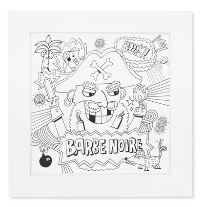mes TABLEAUX PIRATES À COLORIER