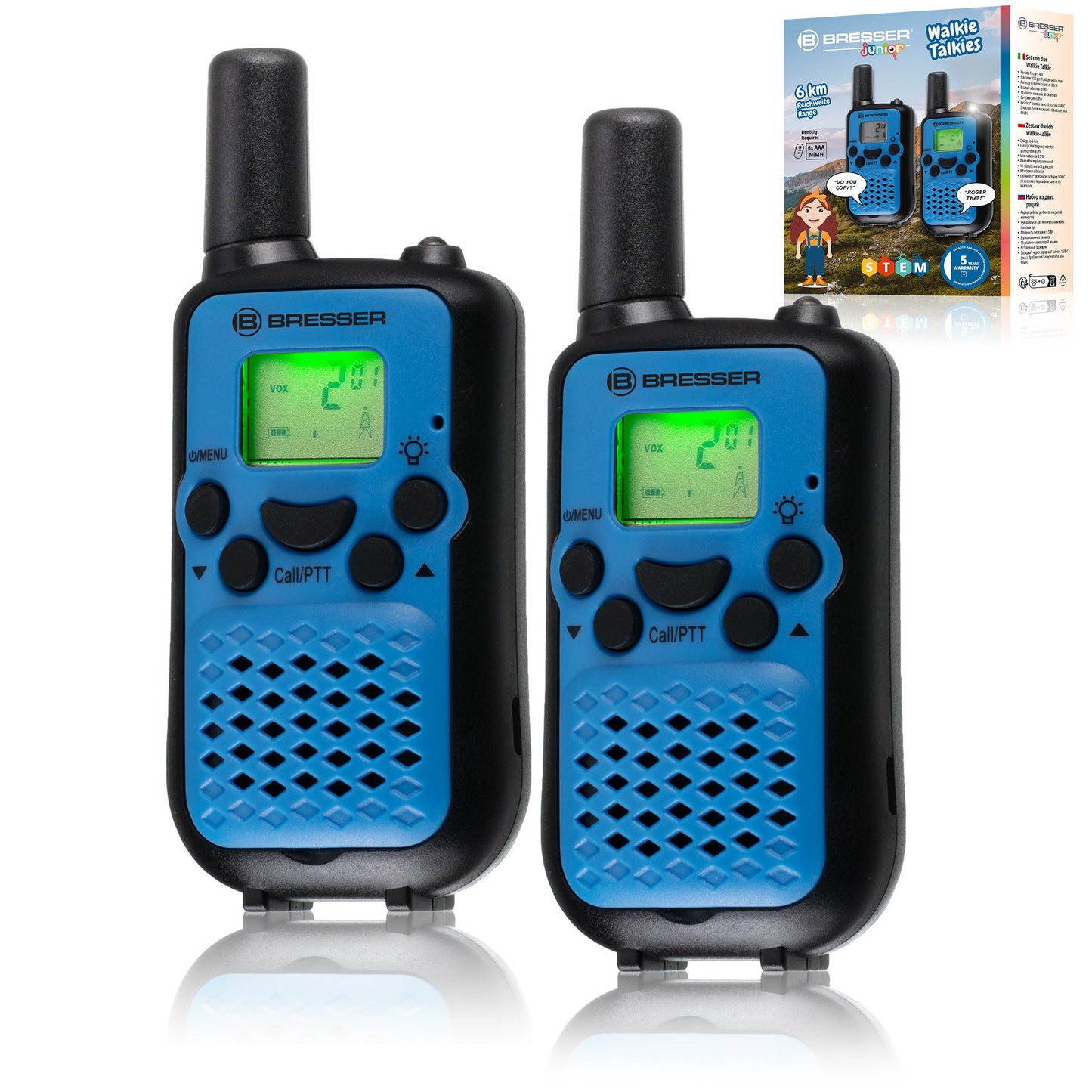 Talkie Walkie rechargeable bleu