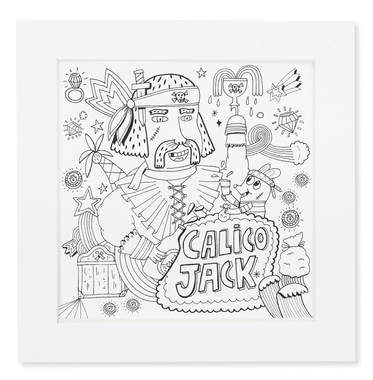 mes TABLEAUX PIRATES À COLORIER