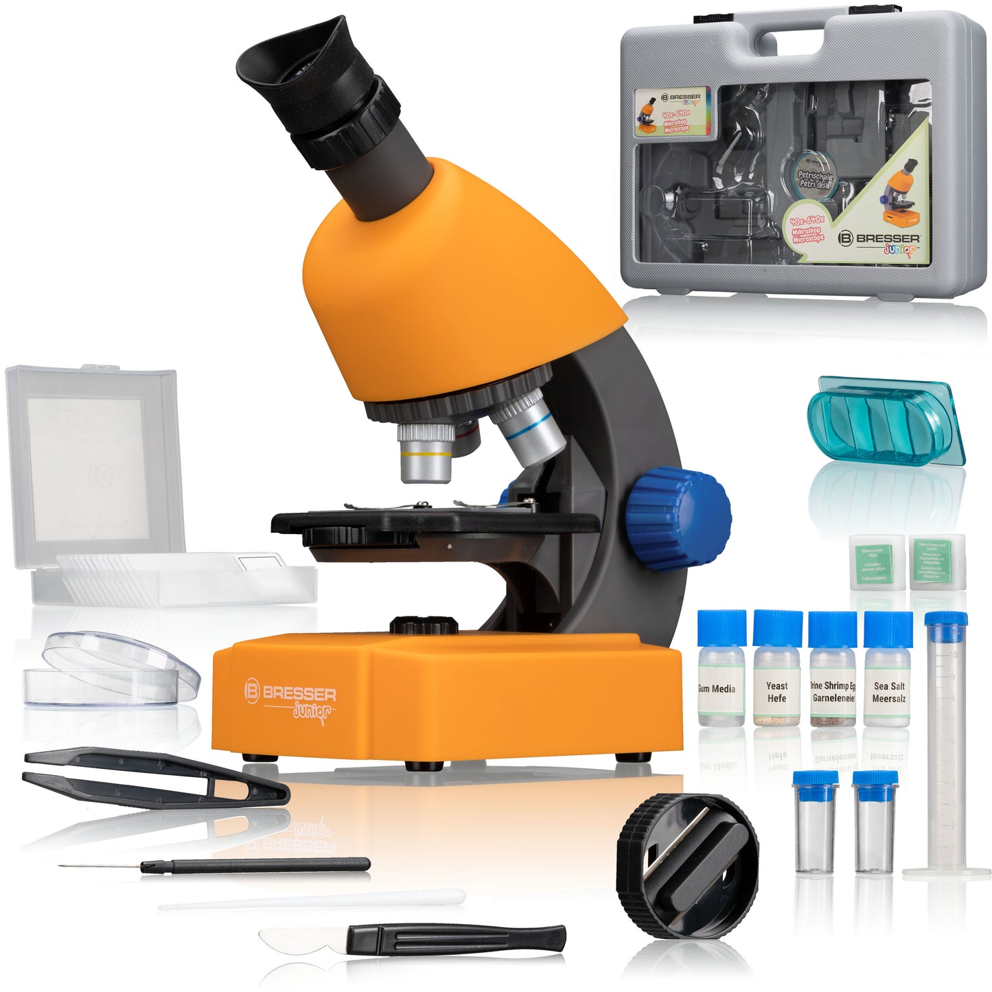 Microscope + étui rigide et accessoires
