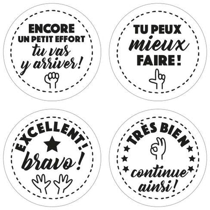 Collection Maîtresse, tampon appréciations textes