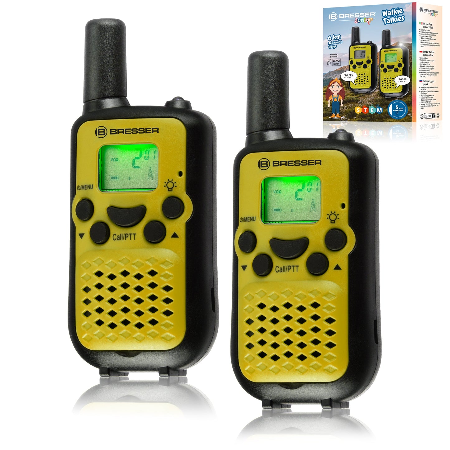 Talkie Walkie rechargeable vert