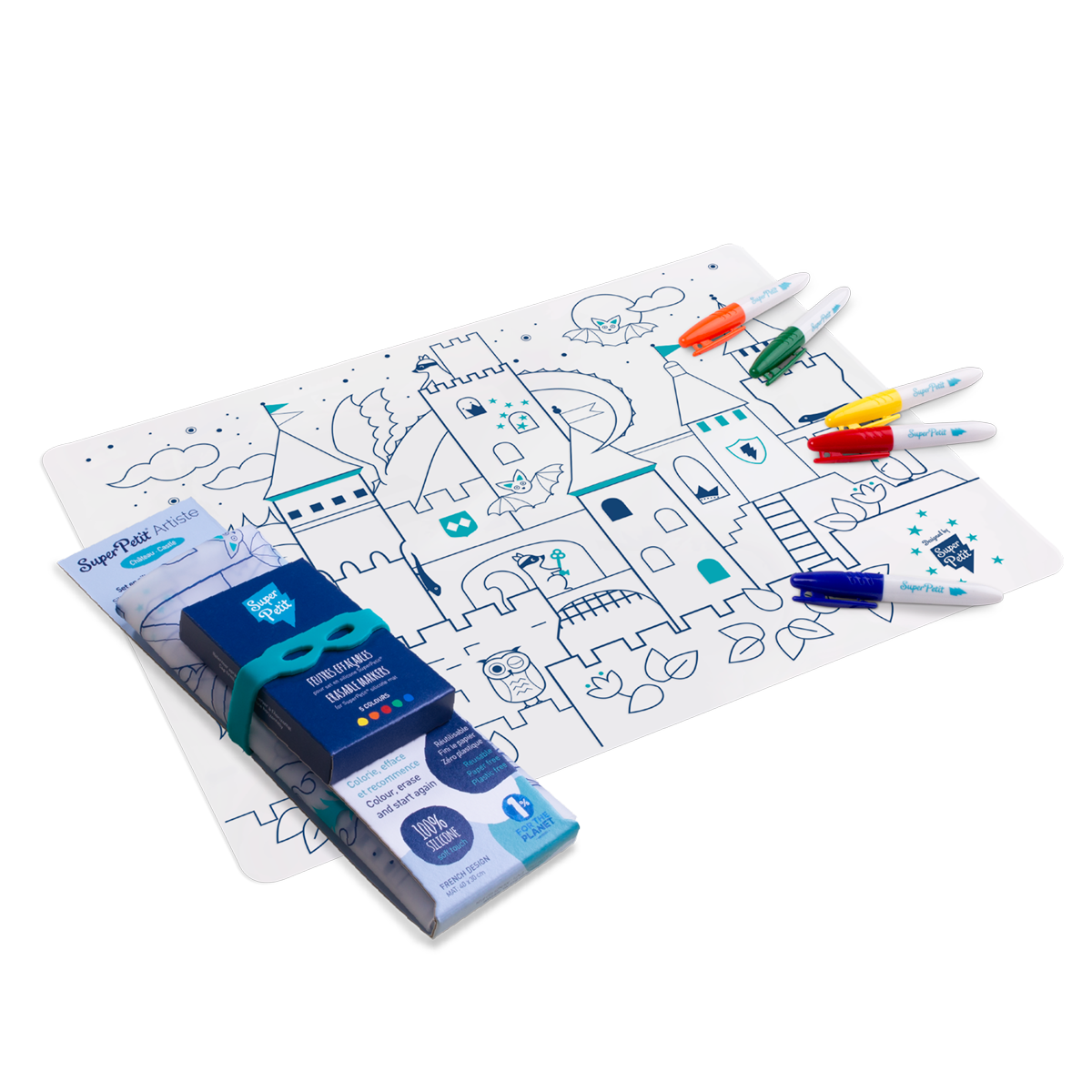 set à colorier Château