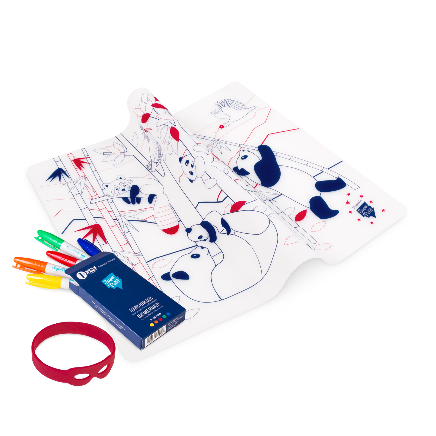 set à colorier - Les pandas d'Asie