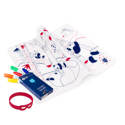 set à colorier - Les pandas d'Asie