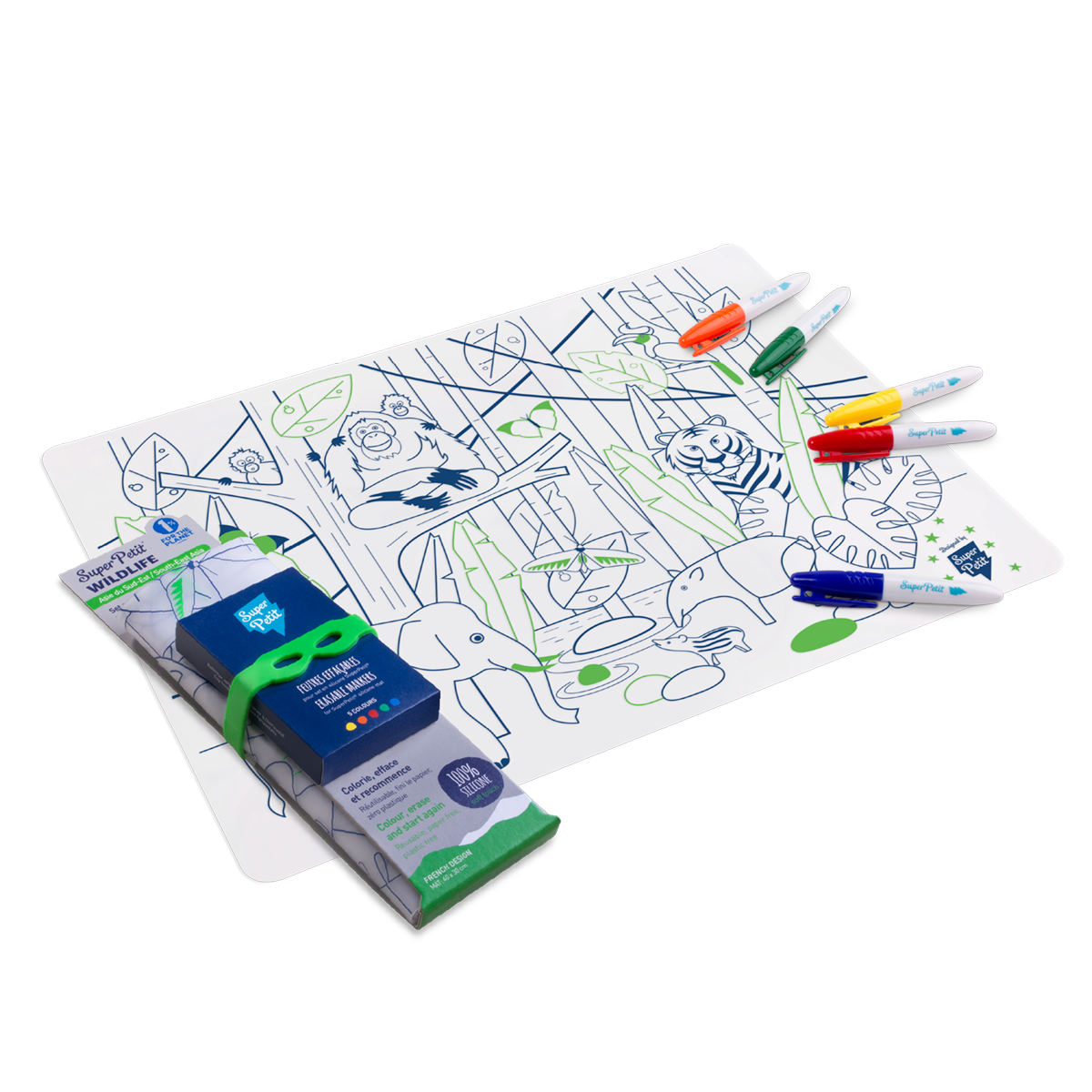 set à colorier - La Jungle