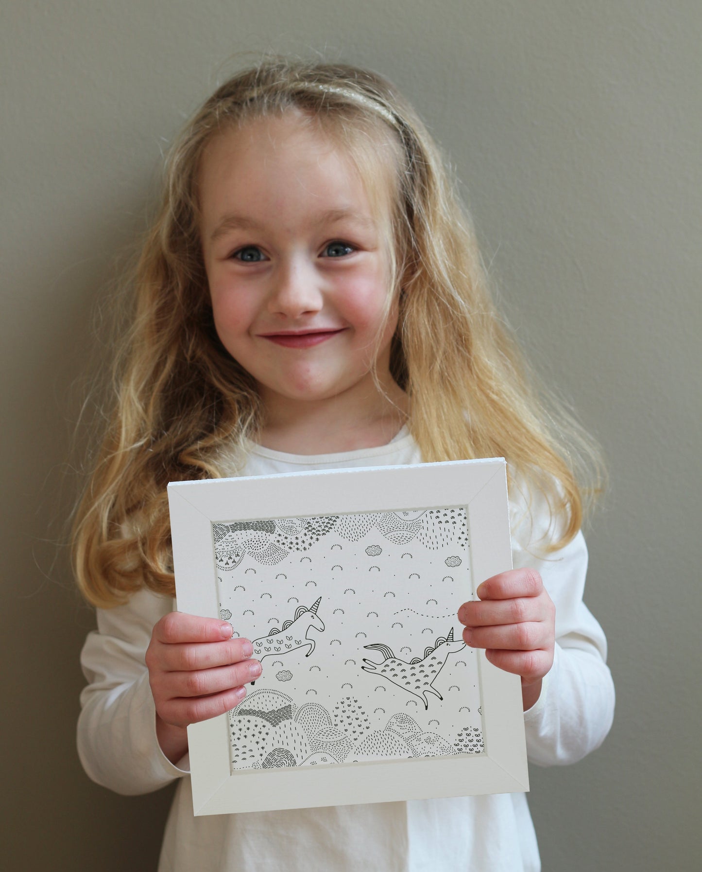 mes TABLEAUX LICORNES À COLORIER