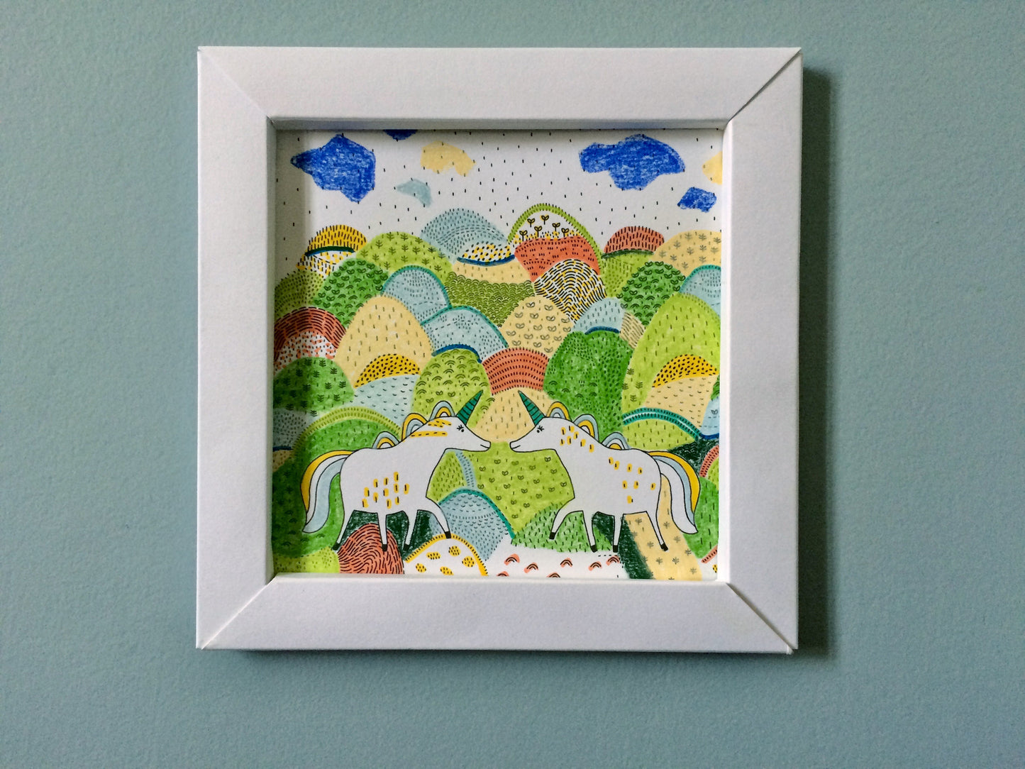 mes TABLEAUX LICORNES À COLORIER